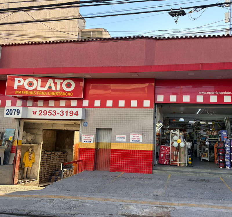 Fachada da loja Polato